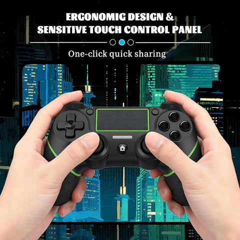 Wireless PS4 Controller For PS4 Slim Pro And Windows PC With Touchpad Vibration Built In Speaker Three Point Five Millimeter Headphone Jack