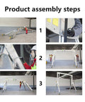 Heavy Duty Aluminum Gantry Crane Setup Boasting Slick 360 Spin Arm Quick Height Tweaks And No Sweat Rolling Casters for assembly steps.