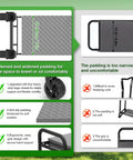 Comparison of padding and grip features of Three In One Rollin Garden Stool With 360 Degree Wheels Foldable Kneeler And Seat Extendable Legs.