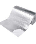 78 Mil Thick Heat Shield Aluminum Foil Mat With Ceramic Fiber Barrier for Extreme Heat Up To 2300F, roll view, self-adhesive insulation sheet