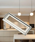 Two Piece Aluminium Alloy Flip Handle Hidden Door Pull Handles Set for Recessed Drawers Cabinets and Windows with Screws Silver 64mm