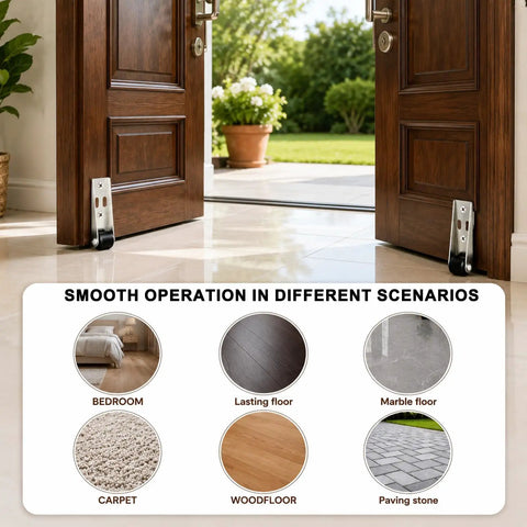 Eight Tough Little Casters With Slick Rolling Track Rollers For Sliding Doors And Furniture Fix Ups Includes Stainless Steel Bottom Wheels on a sliding door.