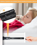 Rock Solid 22 Inch Full Extension Ball Bearing Drawer Slides Four Pairs visible with noise reduction feature and child's bed setup.