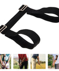 Must Have Golf Swing Trainer Arm Band For Correct Swing Technique shown with adjustable strap and player usage examples