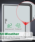 Wall Mounted Electrical Junction Box Lockable Steel Enclosure All Weather And Dustproof Outdoor And Indoor Distribution Box With Outlet Hole 31.5 W X 39.38 H X 9.83 D Tough As Nails Heavy Duty Metal Housing, weatherproof seal close-up