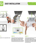 Easy installation guide for 12 Pack 4 Inch LED Recessed Lighting With Integrated Junction Box Dimmable 2700K-5000K CCT Selectable
