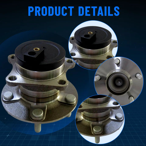 Wheel Hub And Bearing Assembly For Mazda CX7 2007 To 2012 Rear Left Or Right 5 Lug With ABS FWD Compatible OE Style Replacement