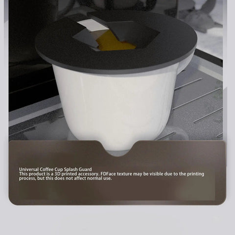 Coffee Cup Splash Guard for Home Brewing Machines No Mess Spill Proof PLA Splatter Shield Keeps Counters Clean During Espresso Extraction