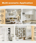 Multi-scenario application of Frosted Glass Sliding Closet Door Kit With Hardware, 72 By 80 Inches, in various room settings