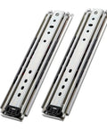 Heavy Duty Full Extension Ball Bearing Drawer Slides 68 Inch Industrial Guide Rail close-up view of metal tracks for storage