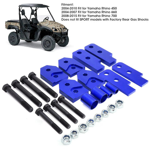 2 Inch ATV Lift Kit For 450 660 700 With Blue Aluminum And Steel Construction CNC Machined Aircraft Grade Strength Easy Installation Raised Ground Clearance Improved Off Road Performance