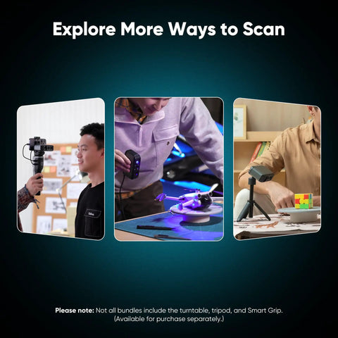 Badass Handheld 3D Scanner Delivers Tight Accuracy With Sharp Blue Light Tech For Quick Medium Scans And Dead Simple 3D Printing Workflow For Creative Pros