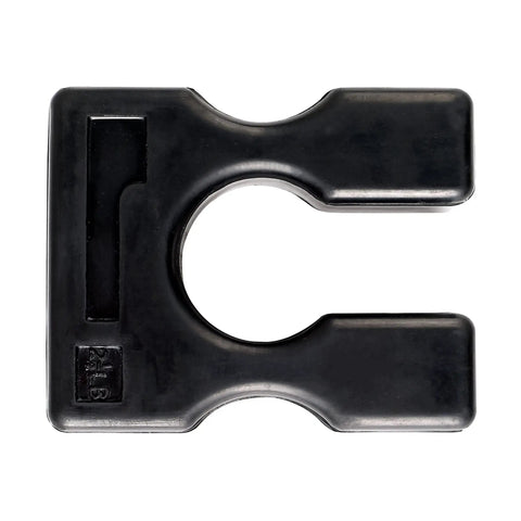 Heavy Duty 2.5 Lb Weight Stack Adapter Plate, durable black steel designed for gym equipment, perfect for home gym setup.