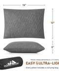 Dope Shredded Memory Foam Travel Pillow For Camping And Backpacking with dimensions 16x12x5 inches and carry bag