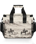 Desert Cowboys Insulated Lunch Bag With Shoulder Strap for Picnics Hikes Camping And Work On The Go 15L Capacity Reusable