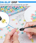 Professional Micro Drill Bit Set With Pin Vise Hand Drill Precision Jewelry Crafting And Resin Art Cuts wood beads with ergonomic grip.