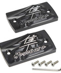 Hayabusa Front Brake Reservoir Cover Beefed Up 2 Pack Durable Aluminum Master Cylinder Cap for Suzuki GSX1300R Hayabusa 1999-2020 Black Clutch Fluid Cap Replacement with screws and tool