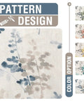 Pattern and color options for Linen Sheer Curtains For Living Room And Bedroom 63 Inch Long Light Filtering Rod Pocket Panels