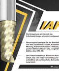 End mill, solid carbide CNC, 1/4 inch diameter, TiN-coated gold, Speed Tiger