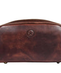 Leather Toiletry Bag For Men On The Go Grooming Travel Kit With Waterproof Lining Buffalo Leather Build Double Zipper Compartment