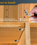 How to install Premium Nickel Plated Shelf Pegs Including 50 Pack Fast Setup That Takes Zero Sweat Tough As Nails L Shape Support Pins.