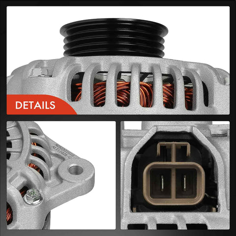 Alternator For Mazda RX 8 2004 2005 2006 2007 2008 12V 100A Clockwise Rotation With 5 Groove Pulley Replacement Part For Your Ride A003TG1291