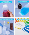 2 Oz Wide Mouth Lab Reagent Bottle Set Translucent HDPE Leak Proof Seal And Cap Durable Plastic Sample Bottle For Pills And Water Secure Storage For Lab Or Home Use 5 Pack