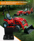 Heavy Duty Tractor Step For Sub Compact GC17xx Series Left Side Driver Entry With Front End Loader shown with GC1700 tractors