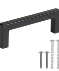 Oil Rubbed Bronze 3 Inch Drawer Pulls Set 25 Pack Modern Square Cabinet Handles Solid Heavy Duty Kitchen Hardware With 3 In Hole Center Design