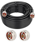 50 Foot N Male To N Male Coax Extension Cable Ultra Low Loss 50 Ohm For 3G 4G 5G LTE GPS WiFi RF Ham Radio Antenna Or Signal Booster