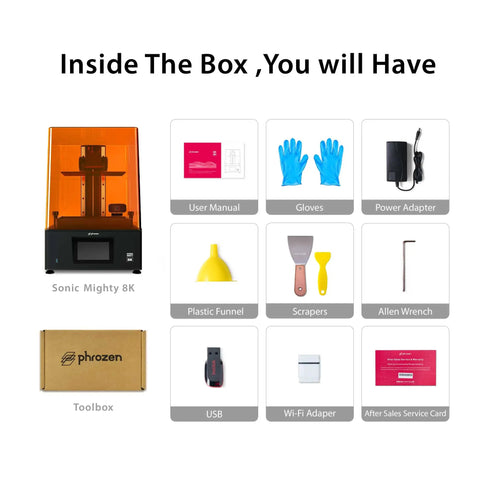 Next Level Tabletop Resin Lcd 3D Printer Featuring Hella Crisp 8K Ultra Fine Detail And Generous Build Volume For Miniatures And Figures Quick Cure Photopolymer Compatible