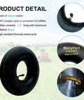 Two Pack Inner Tubes 4.10/3.50-4 with TR87 Bent Valve Stem for hand trucks, featuring durability and compatibility details.