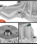 Engine Water Pump With Gasket For Hyundai Elantra Elantra Coupe Elantra GT Veloster Kona Tucson 2.0L And Kia Soul Forte Forte Koup Forte5 Seltos Compatible, showing aluminum housing and mounting holes.