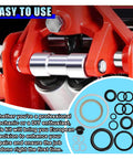 Close-up of 15 Piece 3 Ton Floor Jack Seal Repair Kit DIY Friendly For Horizontal Jacks Complete Hydraulic Oil Seal And O Ring Set