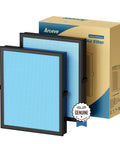 MK04 Air Filter For Dust Pet Dander Smoke And Pollen In Bedroom And Office Two Pack Standard Version With Pre Filter Layer