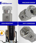 Three Eighths Inch NPTF Female To Three Eighths Inch NPSM Swivel Hydraulic Adapter For Pipe Fittings And High Pressure Hoses Built Tough From Carbon Steel With Rust Resistant Zinc Plating in use