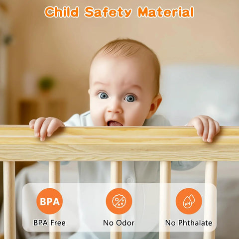 Clear Baby Corner Protectors 6M 20FT Pre Taped Edge Guards With Strong Adhesive Tape For Cabinets Tables And Drawers Kid Safe Silicon Soft Edge Guards Easy Install And Removal shown with child