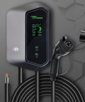 Fast 48 Amp Level 2 EV Charger For Home Hardwired Wall Mount EVSE With Amp Lock 200-240V J1772 Connector Plus Tesla NACS Adapter