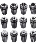 Heavy Duty ER16 Spring Collet Set 12 pieces 1/32 to 3/8 inch carbon steel for CNC and tool holders