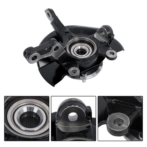 Front Passenger Side Steering Knuckle And Wheel Hub Bearing Replacement For Honda CRV 2007 2008 2009 With Heavy Duty Fit Direct Bolt On 51211SWAA00