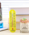 Yellow classroom thermometer with dual scale in Celsius and Fahrenheit from 24 Pack Classroom Thermometers With Dual Scale