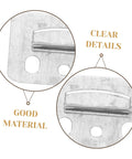 Heavy Duty Wall Panel Clamps 100 Piece Set Killer Grip Mounting Brackets For Pvc Sheets And Drywall Durable Metal Fasteners close-up of thick steel bracket with polished edges.