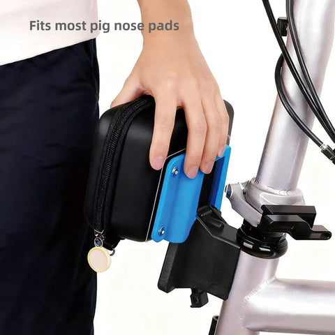 Bike Carrier Luggage System Upgrade For Folding Bikes With Quick Mount For Bicycle Basket, Durable ABS Build, Blue Finish