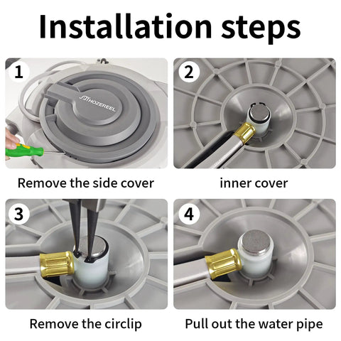 Top Notch Smart Garden Hose Repair Connector Kit With Clamps For 1/2 Inch Fittings Durable Gray Water Hose Fix It Fast Easy Install installation steps