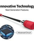 Tempo And Grip Golf Swing Trainer Right Handed With Click Feedback For Rhythm And Power featuring red ergonomic grip and advanced circuit technology.