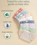 Stack of Supersoft Sleep Sack 1.0 TOG Baby Sleeping Bag With Bamboo Viscose Two Way Zipper in various colors