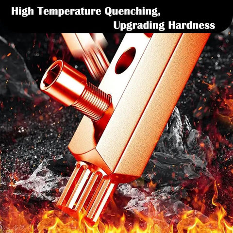 Stripped Screw Extractor Kit With Allen Wrenches For Broken Bolts Faucets And Pipes One Half Inch And Three Quarter Inch Easy Out Broken Screw Removal Tool For Handy DIY Friendly Quick Painless Repairs in high-temperature quenching. Alloy steel material.