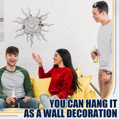 Beginner Welding Practice Kit For Home Projects Build A 12x12 Inch Wacky Sun Metal Wall Decor with friends in the background