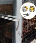 Pro Grade Satin Chrome Mortise Door Lock Cylinder with SC Keyway and Thumbturn Keys Silver Finish on storefront door