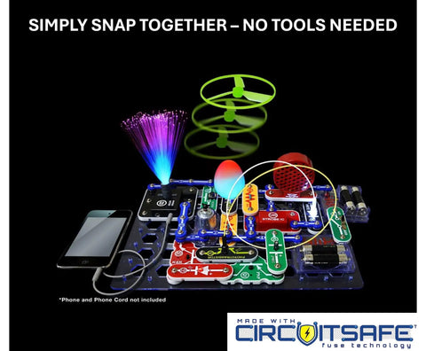 Light Up Learning With This Electronics Exploration Kit Featuring 175 Plus STEM Projects Full Color Project Manual 55 Plus Parts